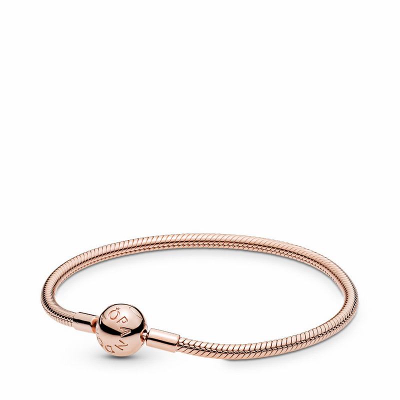 Pandora Moments Snake Chain Bracelet - Pandora Rose - Canada | TW9527WN